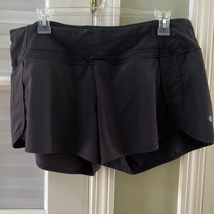 Lululemon Black Running Shorts, Size 12